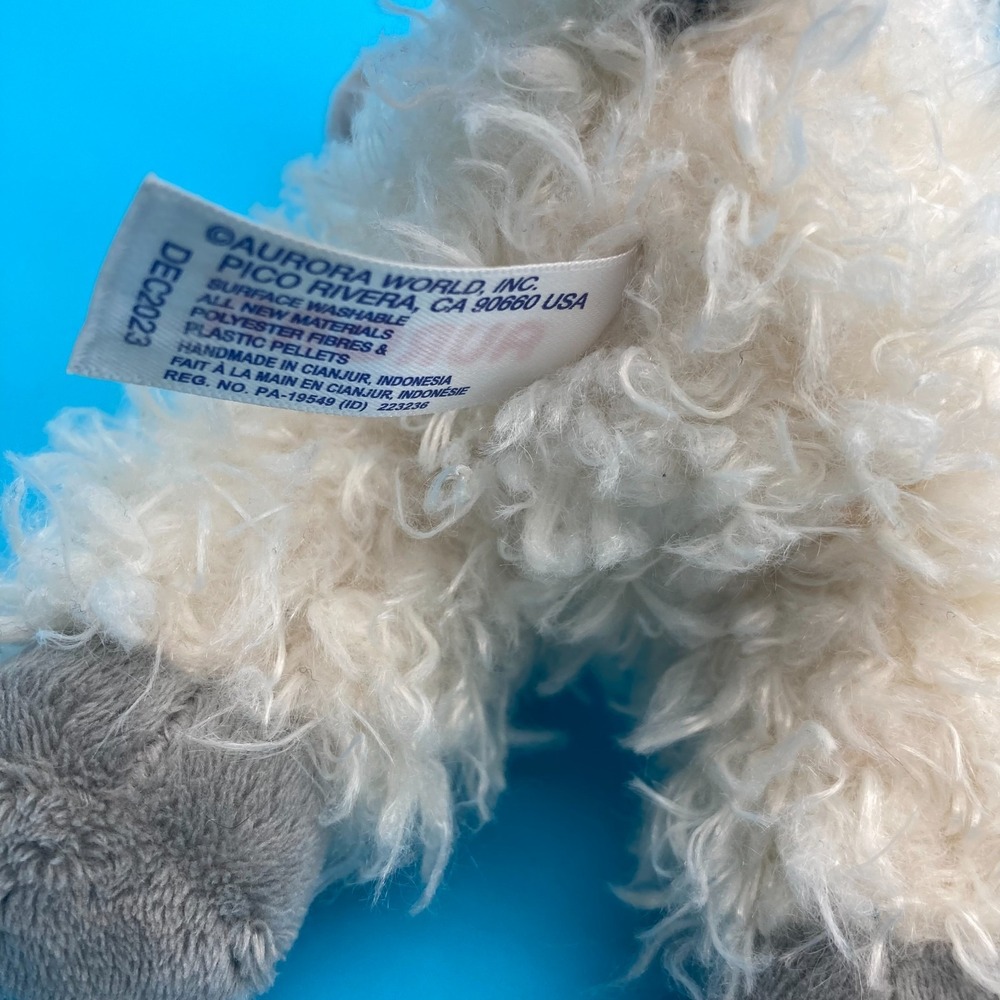 Aurora World Fuzzy Lamb Sheep Plush 2023 Sherpa Popcorn Style Fur - Picture 8 of 8